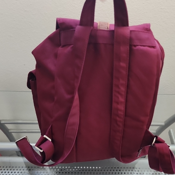 Herschel Maroon Backpack with Tan Straps - Picture 7 of 12